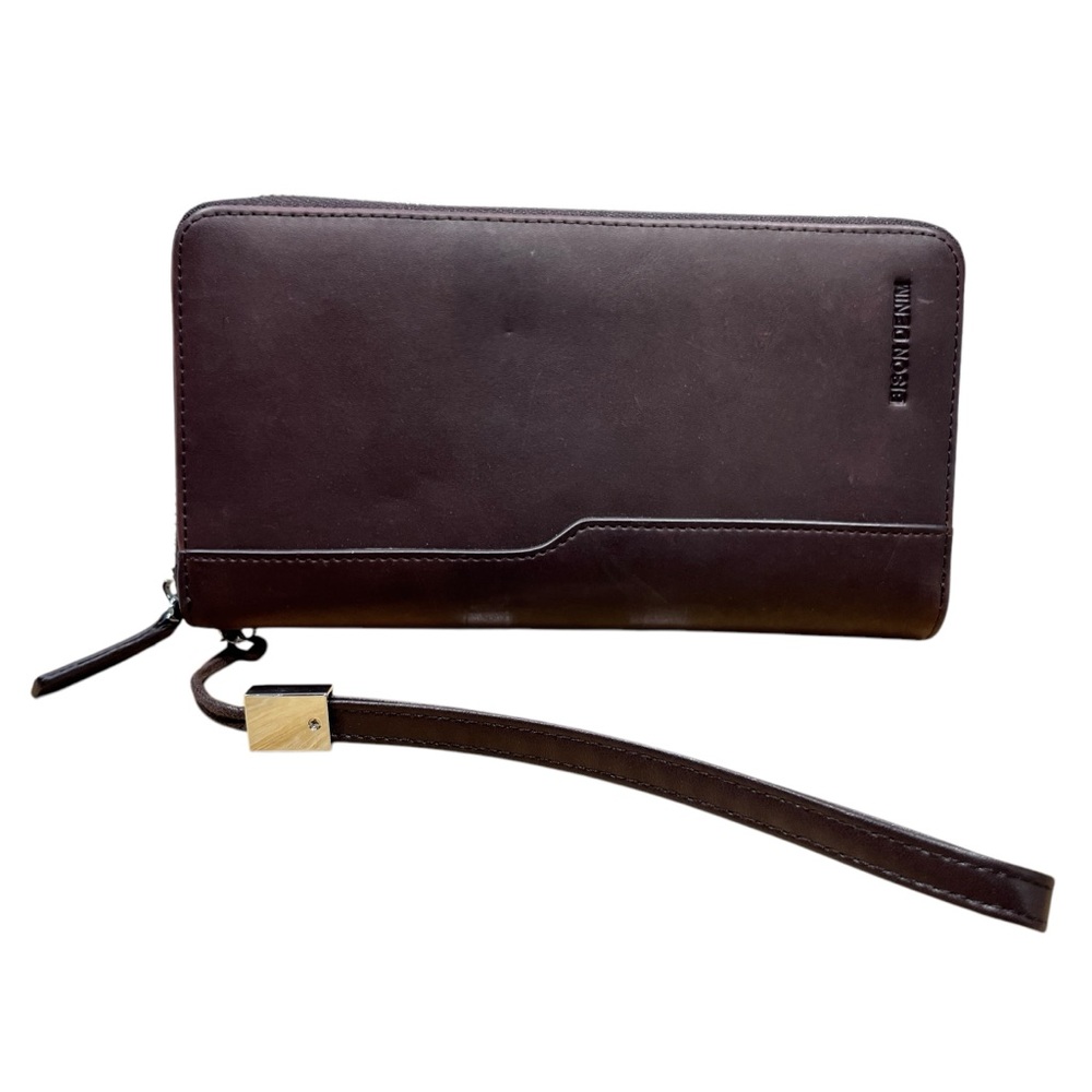 Bison Denim Genuine Leather RFID Blocking Men’s Long Zipper Wallet